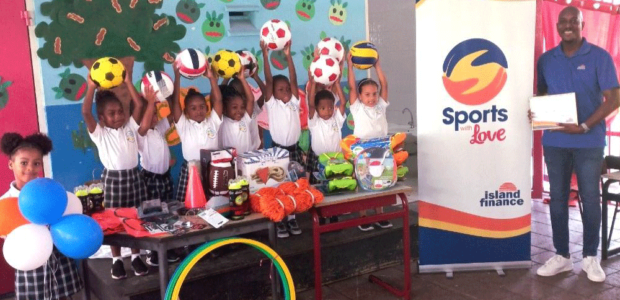 Island Finance Donates Sports Equipment to Stichting Kinderoorden Brakketput and Joan Maurits School